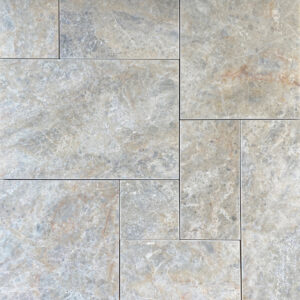 Storm Grey Marble Pavers | French Pattern Marble Pavers