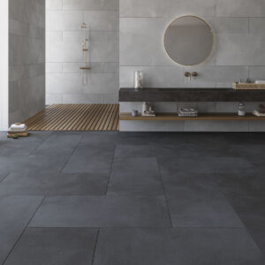 Stoneware Cobalt Bathroom Floor Tiles