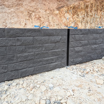 APC Patterned Concrete Sleepers - Rockface