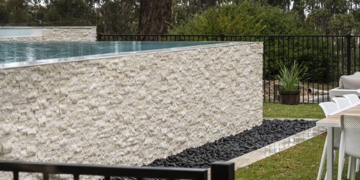 Bookleaf Cladding Beige Limestone - SA Pools 11